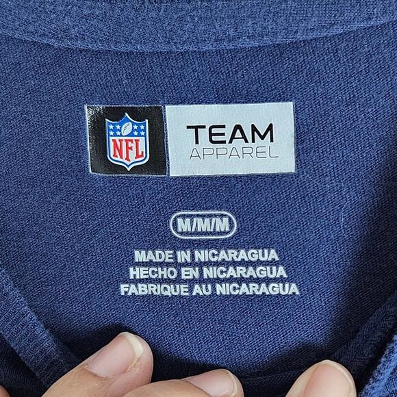 NFL Team Apparel Seattle Seahawks T-Shirt Men's Medium Blue Graphic Football Tee - Picture 3 of 6